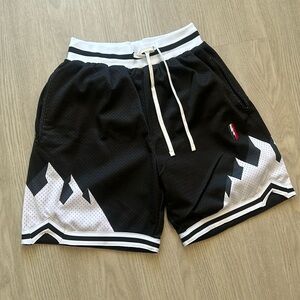 Black and White Athletic Shorts